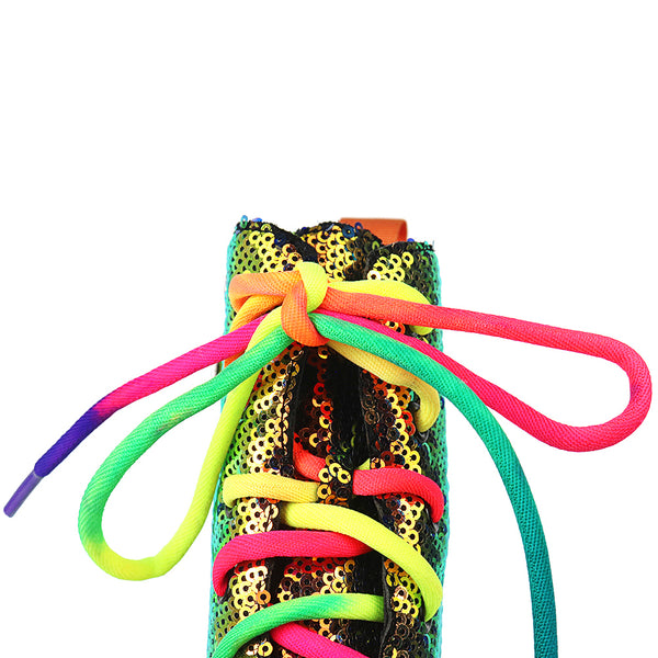 Ladies Rainbow Platform Boots