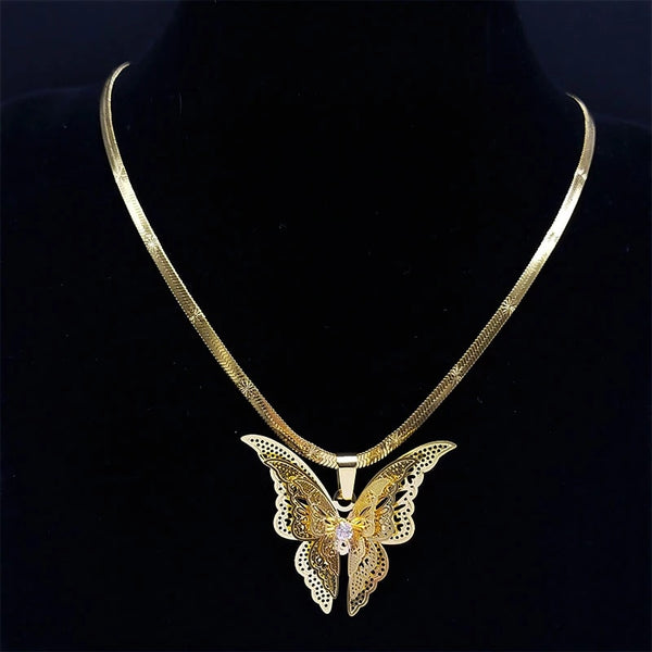 Ladies Butterfly Necklace