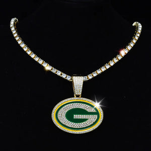 Tennis Chain Green Bay Packers  Necklace