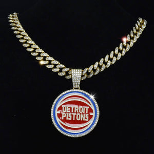 Detroit Pistons Necklace