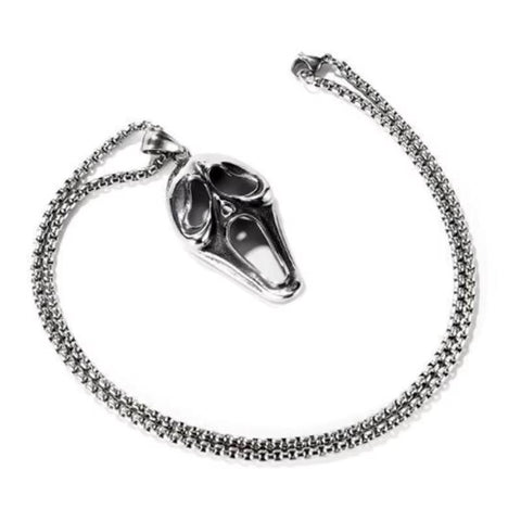 Scream Ghost Face Necklace