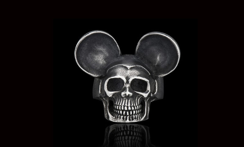 Mickey Skull Face Ring
