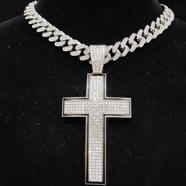 Cuban Link Big Cross Necklace