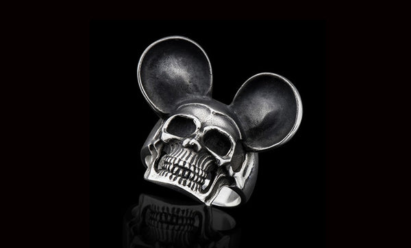 Mickey Skull Face Ring