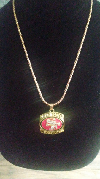 2012 San Francisco 49ers NFC Championship Necklace