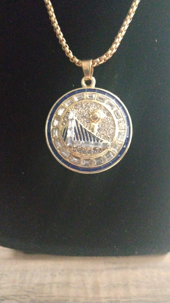 2017 Golden State Warriors Championship Necklace
