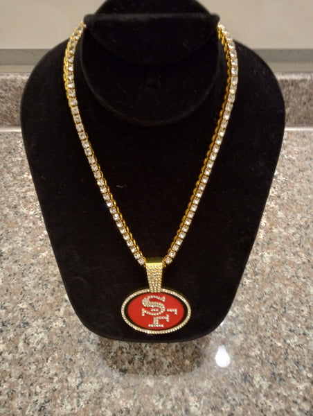 Tennis Chain San Francisco 49ers Necklace