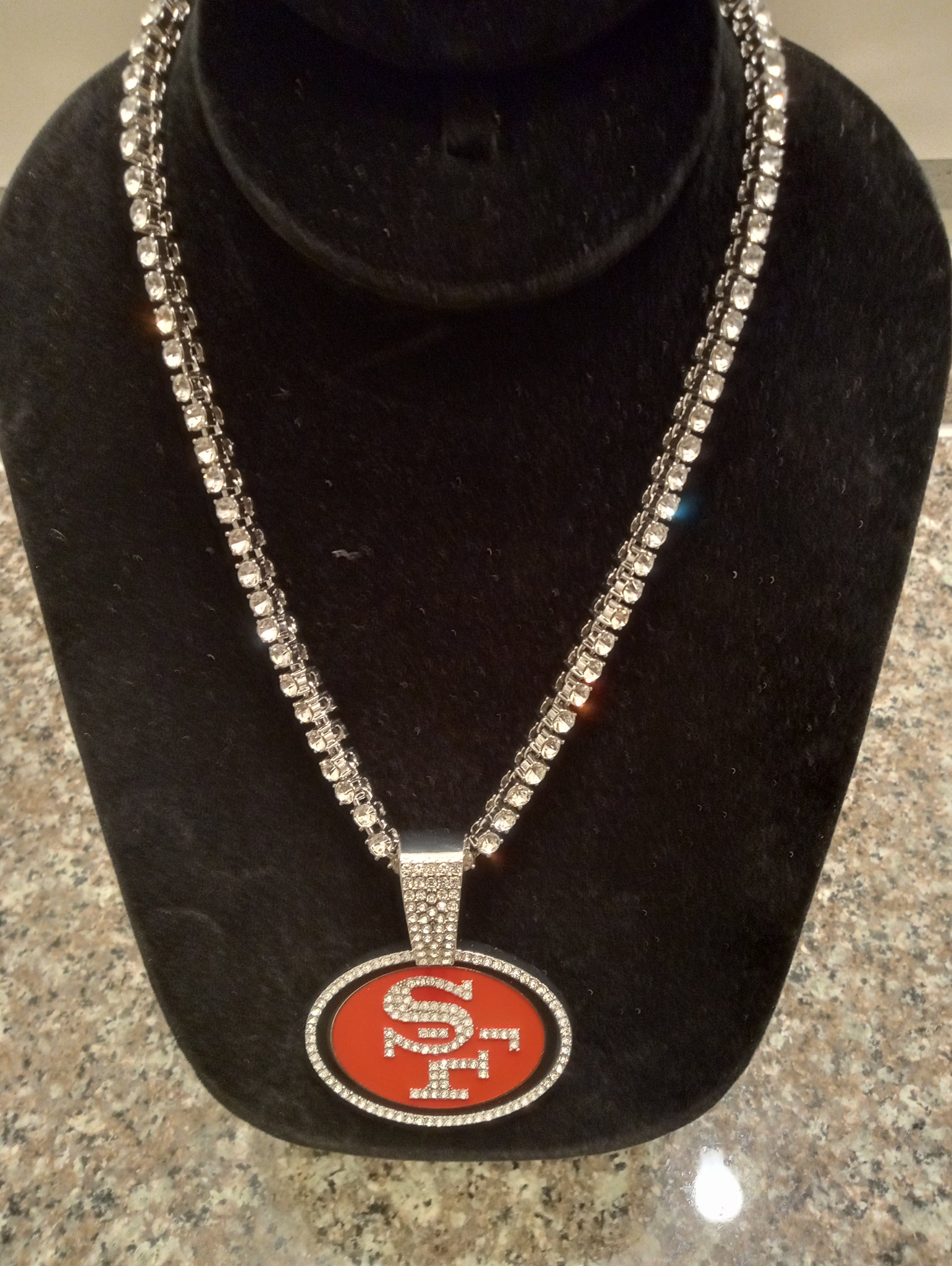 Tennis Chain San Francisco 49ers Necklace