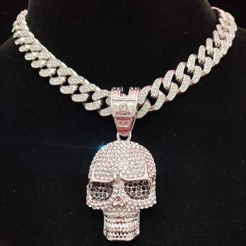 Cuban Link Skull Necklace