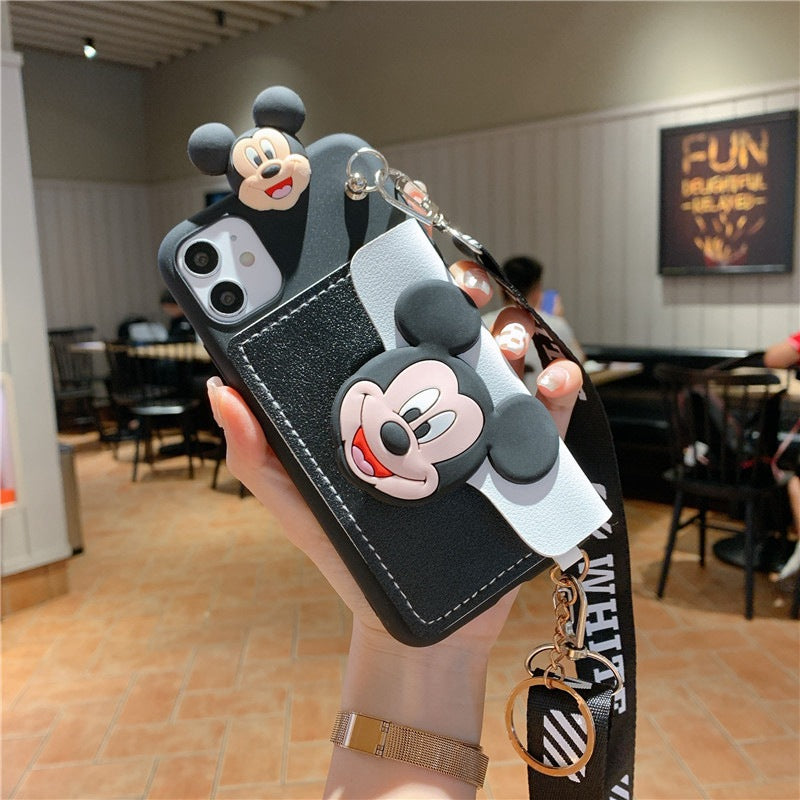 Mickey Mouse Wallet Case For iPhone