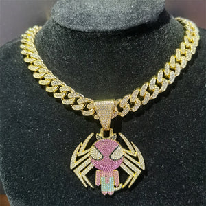 Cuban Link Spider Man Necklace