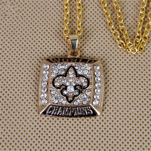 2009 New Orleans Saints Championship Necklace