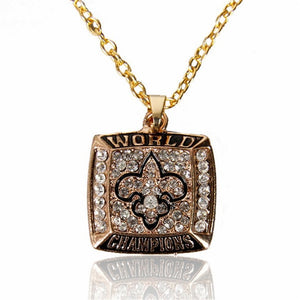 2009 New Orleans Saints Championship Necklace