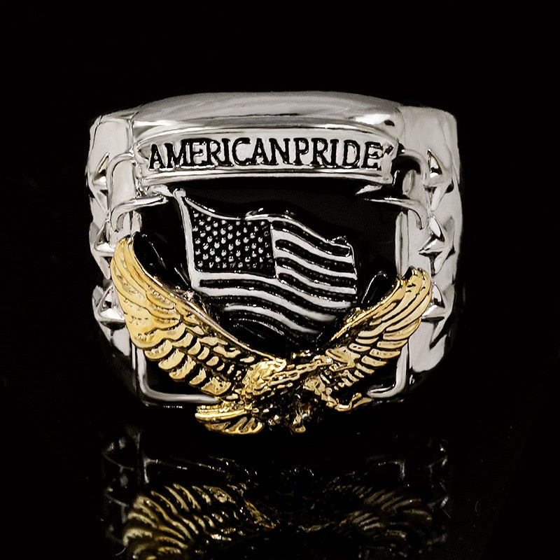 American Eagle Flag Ring